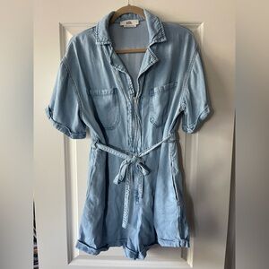 Light Blue Denim Jumpsuit